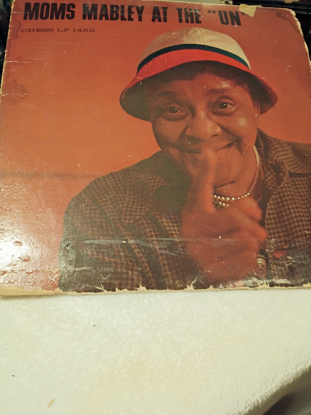 Moms Mabley At The 'Un' Vintage Album Art Print - Orange